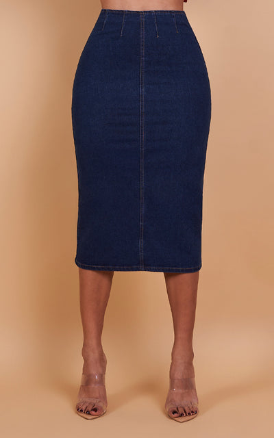 CAROLYN DENIM SKIRT