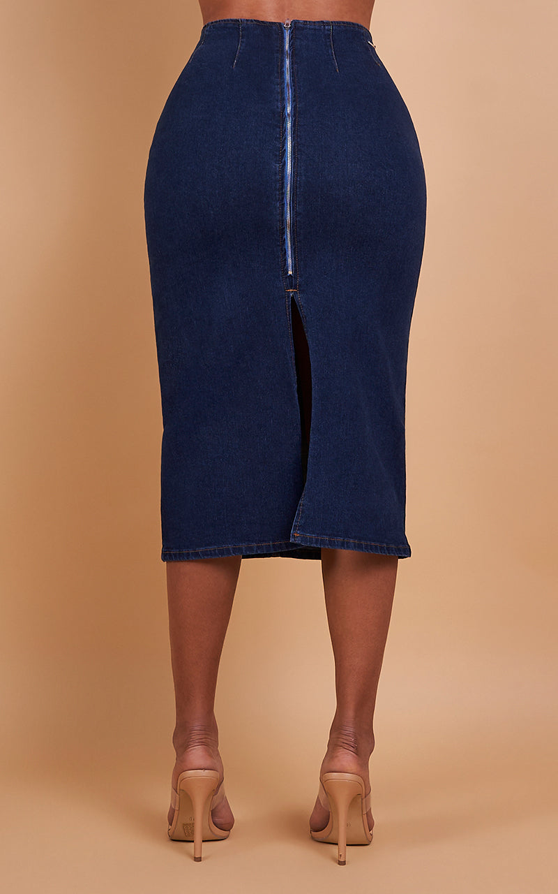 CAROLYN DENIM SKIRT