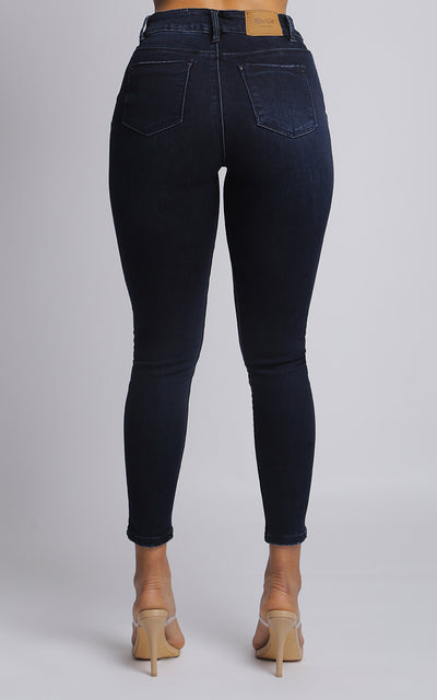 JEANS SKINNY ANKLE AZUL OSCURO
