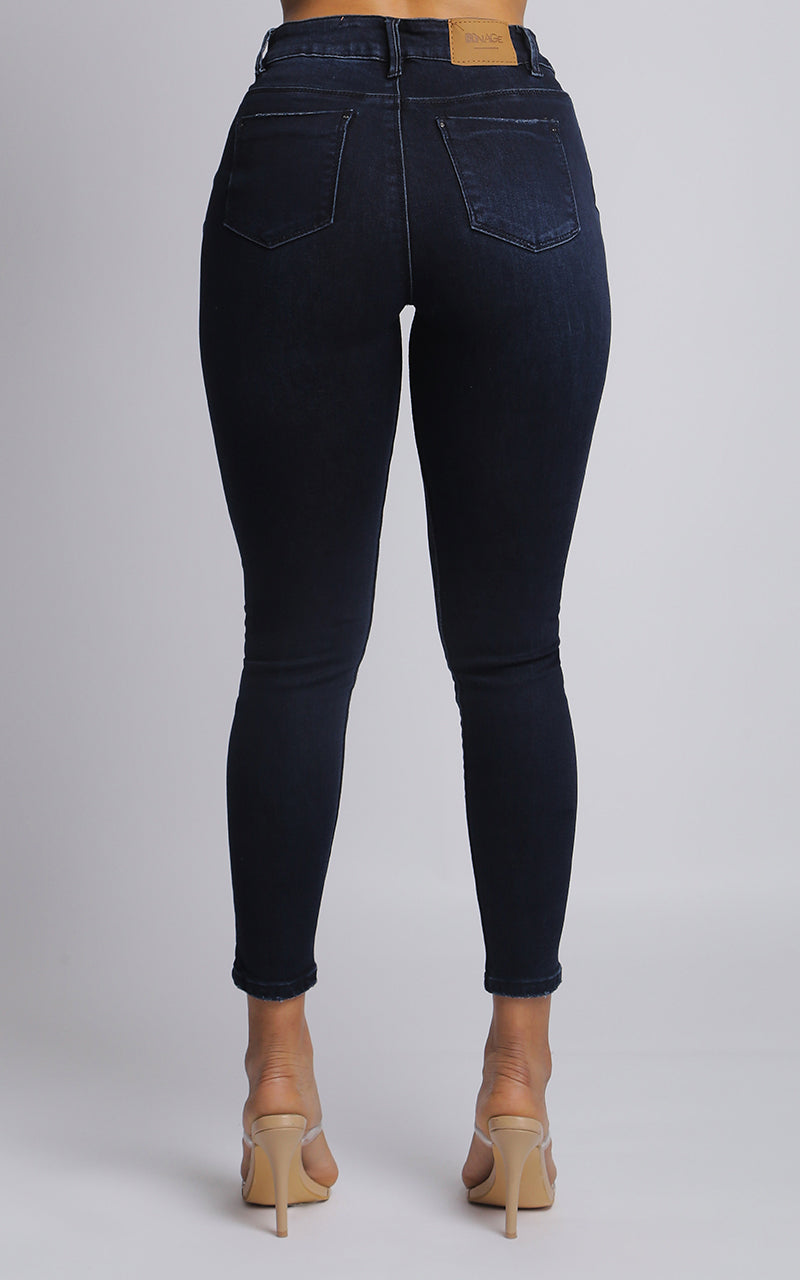 JEANS SKINNY ANKLE AZUL OSCURO